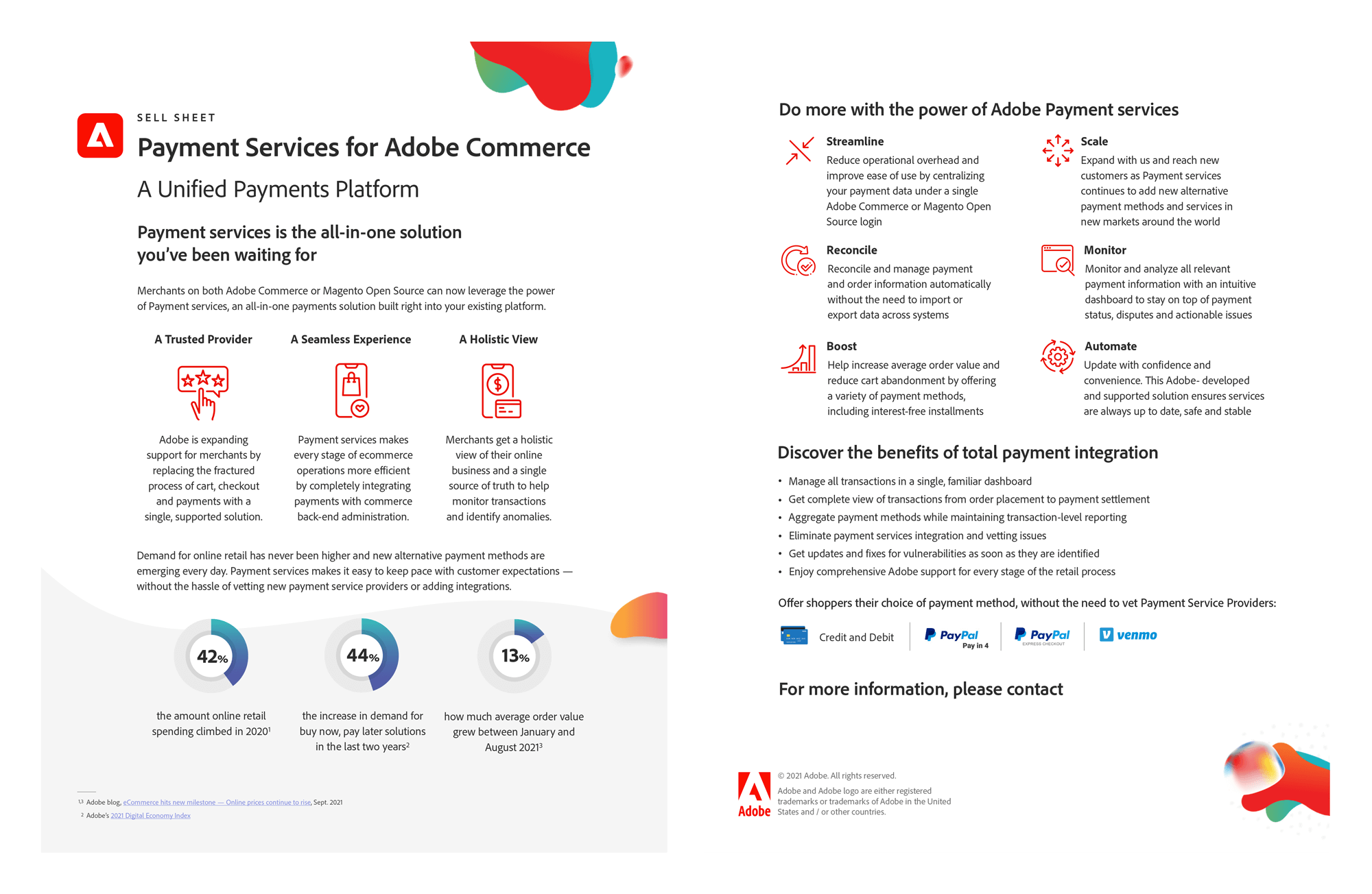 Adobe Product One Pager Sell Sheet